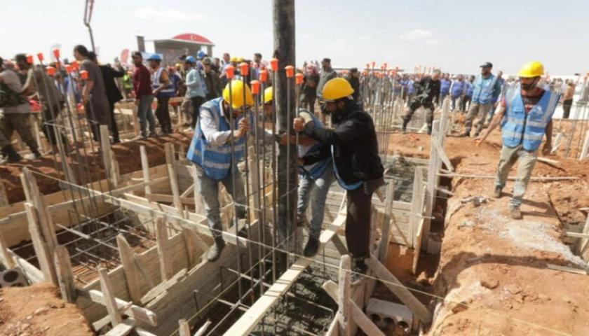 پرۆژەی نیشتەجێبوونی تورکیا لە خاکی سوریا بۆ گەڕانەوەی پەنابەران دەستیپێکرد