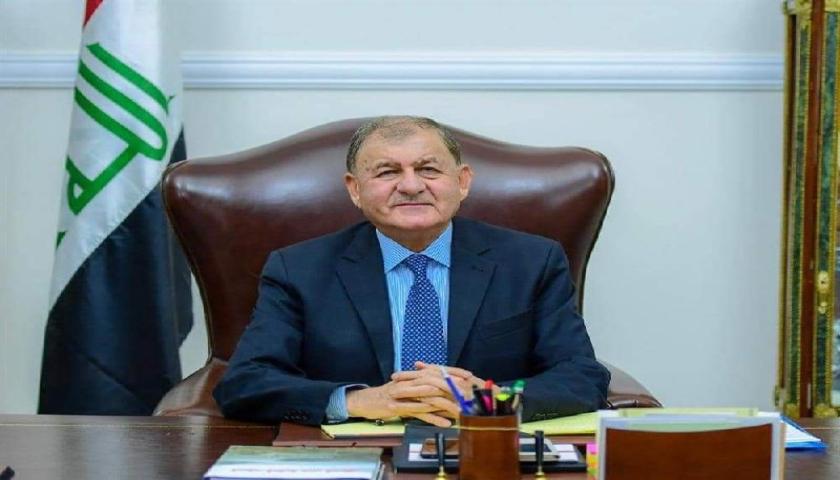 سەرۆک کۆماری عێراق پەیامێک ئاڕاستەی سەرۆک کۆماری ھەڵبژێردراوی ئێران دەکات