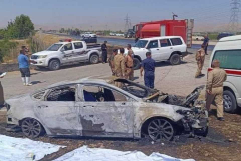 بەهۆی هێرشی تورکیا بۆسەر ئۆتۆمبێلێک لە سەیدسادق سێ هاوڵاتی بوونە قوربانی