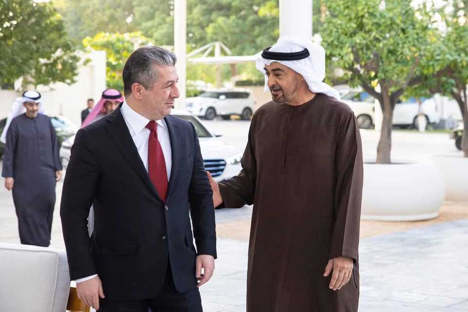 سەرۆکی حکومەتی هەرێمی کوردستان لەگەڵ سەرۆکی ئیمارات کۆبووەوە