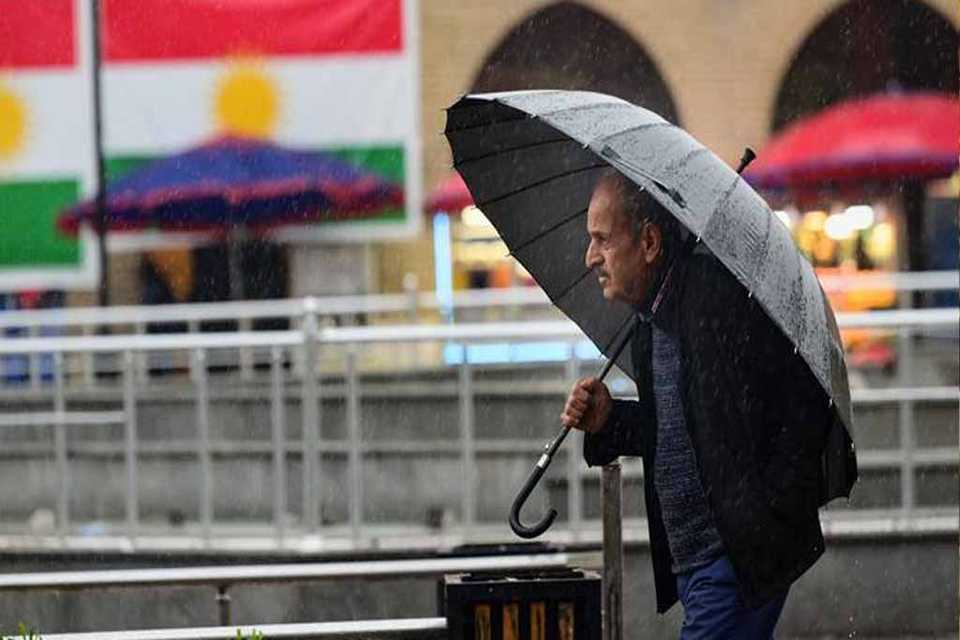 شەپۆلێکی بارانبارین ڕوو لە هەرێمی کوردستان دەکات
