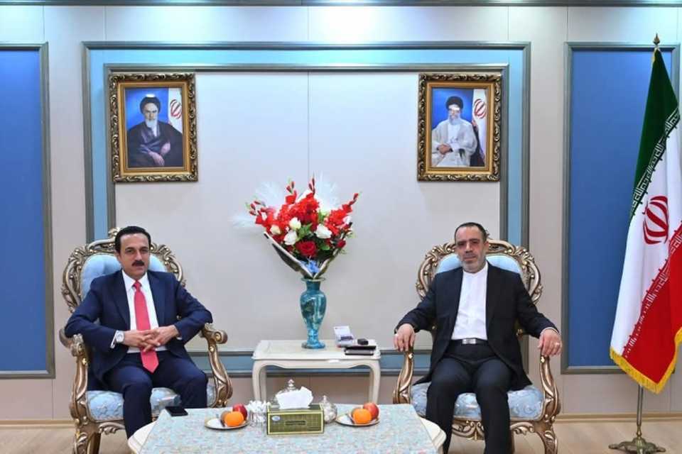 دیدار و گفتوگۆی پارێزگارى هەولێر لەگەڵ سەرکونسڵی ئێران لە هەولێر 