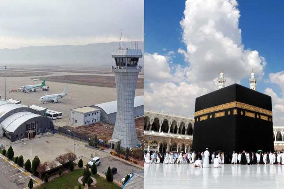 دەستپێکردنەوەی گەشتەکانی عومرە لە فڕۆکەخانەی سلێمانی 