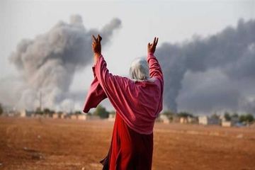 بە هۆی بۆردومانی فڕۆکەکانی تورکیا زیاتر لە ١٠ کەس لە کۆبانێ بونە قوربانی