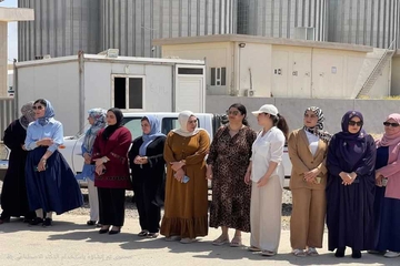 دژی دواکەوتنی مووچەکانیان کارمەندانی سایلۆی گەرمیان گردبونەوە