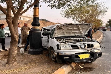 ڕوداوێکی هاتووچۆ دوو برینداری لێ دەکەوێتەوە